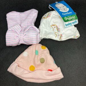 New with Tag Gerber Infant newborn caps